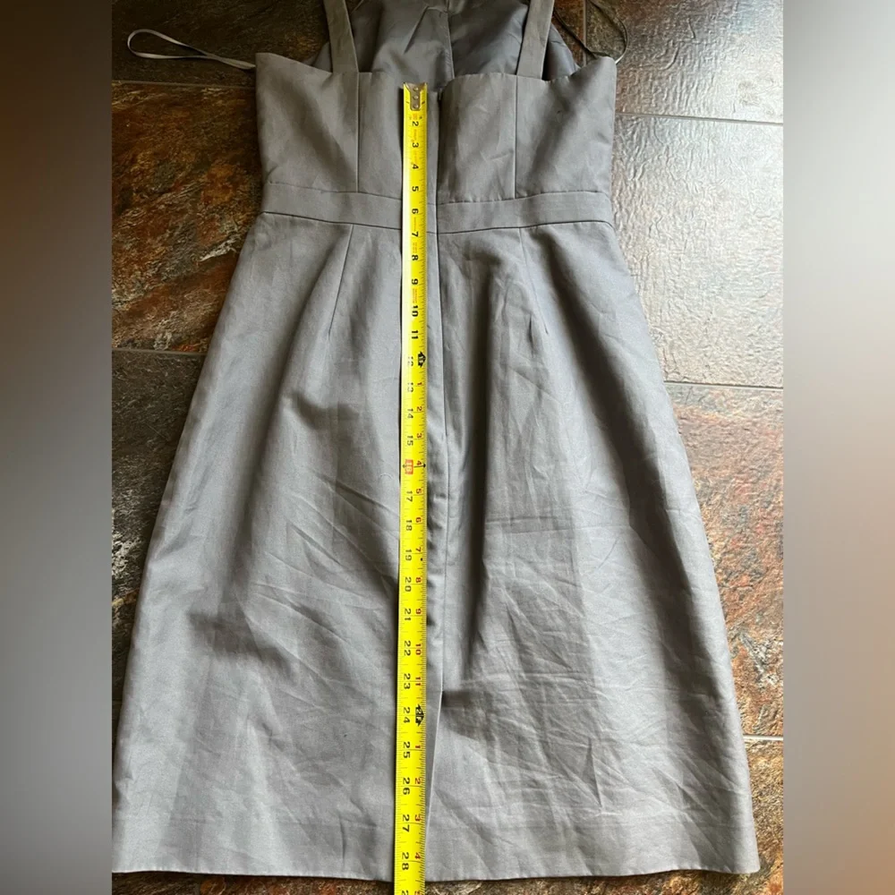 J. Crew gray 100% cotton sleeveless lined dress. Size 4